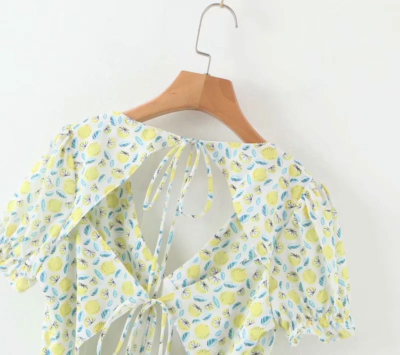 Back lace cut-out dress