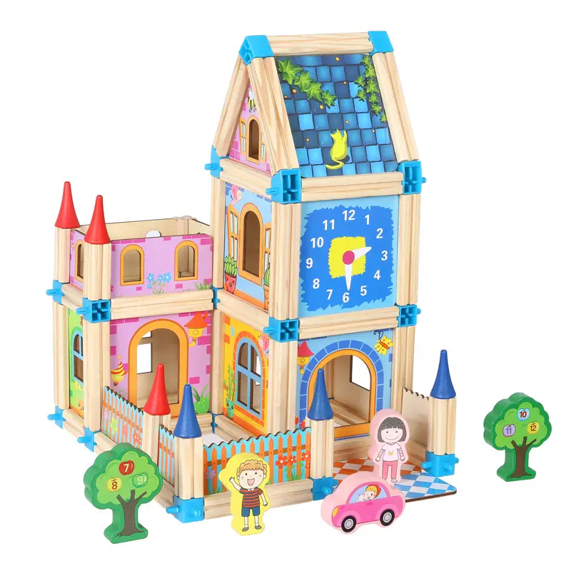 Castle parent child interactive puzzle puzzle toy