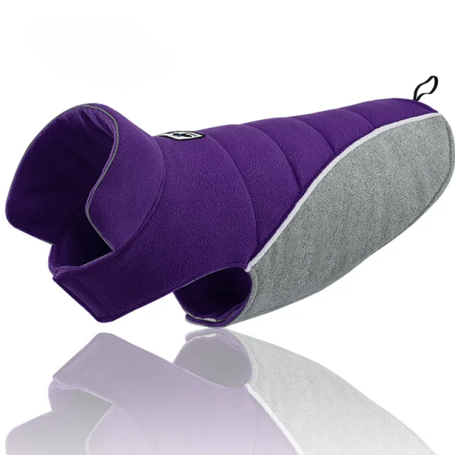 Pet fleece warm cotton coat Purple - Shop at LoveMi
