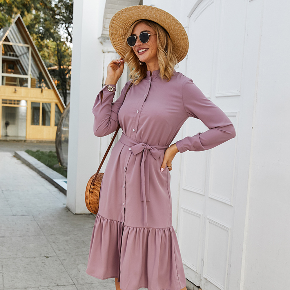 Victoria - Elegante Lange Mouw Jurk