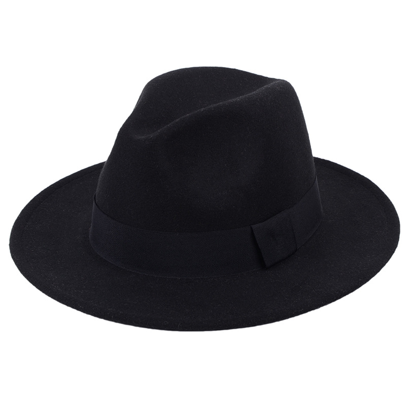 Stage big felt hat groom retro gentleman hat