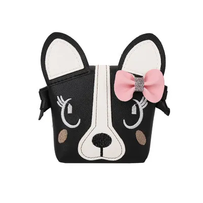 Dog head single shoulder cross pack - Black