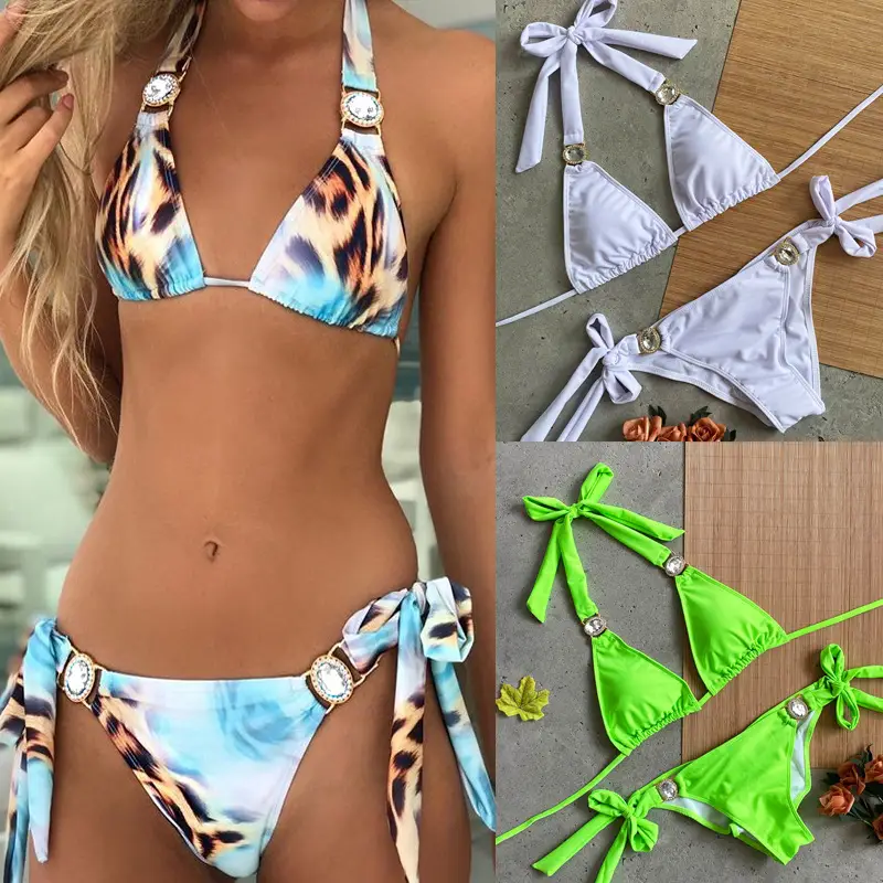 Bikini bandage split swimsuit