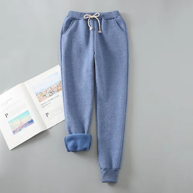 "Relax" Drawstring Sweatpants Denim Blue - Shop at LoveMi