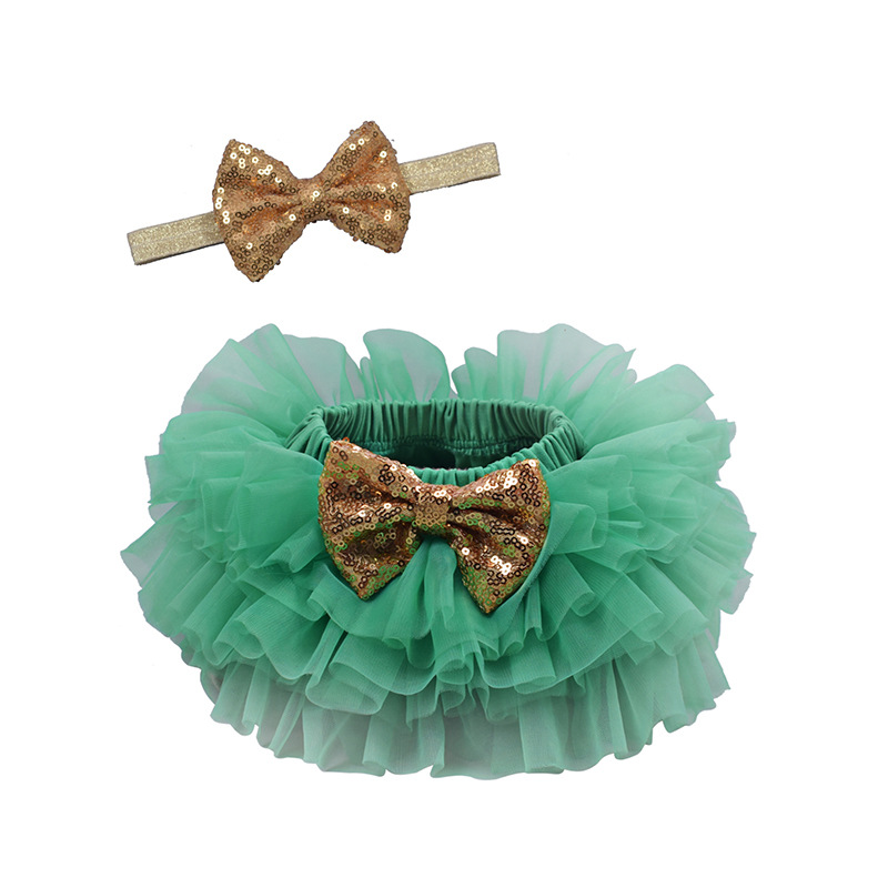 تنورة أطفال بنصف طول بخيوط صافية