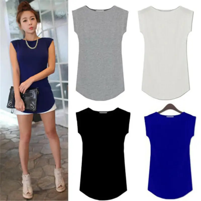 Solid color slim T-shirt
