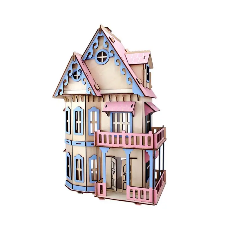 Wooden 3D three-dimensional puzzle