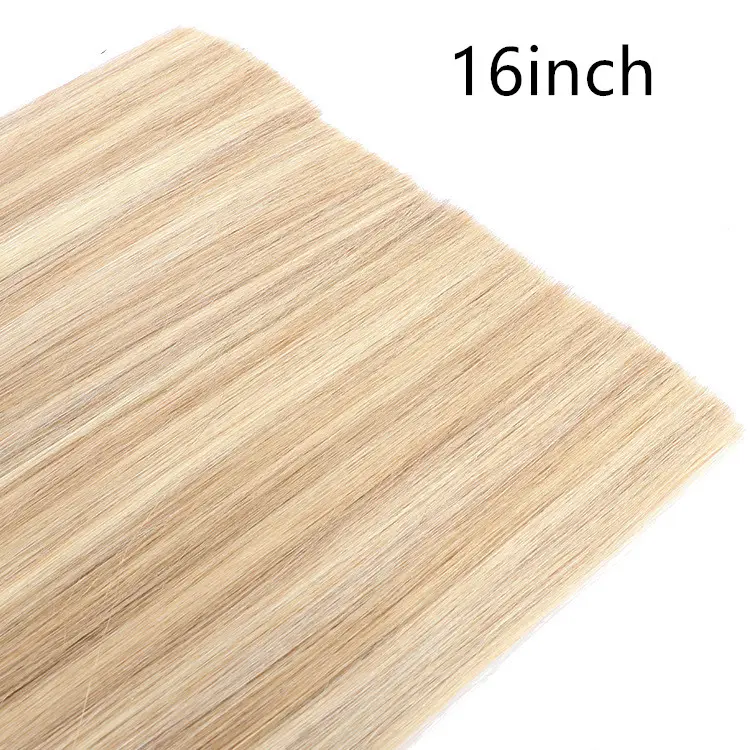 Real Human Hair Seamless Flat Extension