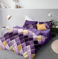 Three-piece simple flower bed - Purple - View 1