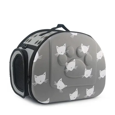 Cat pattern single shoulder pet bag Grey - Shop at LoveMi