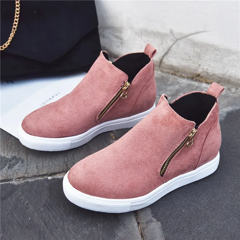 Comfortable round toe flat fashion women's shoes - Pink