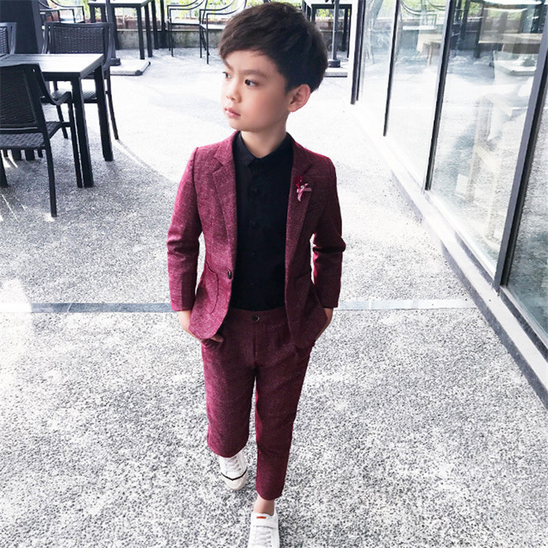 Boys spring and autumn small suit