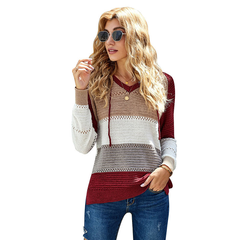 Women's wild stitching sweater