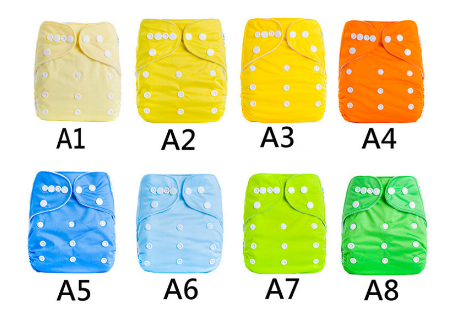 Solid color leak-proof baby diaper pants — foto 7