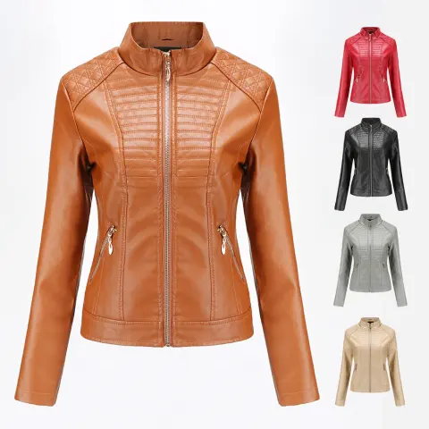 Women's Motorcycle Leather Jacket
