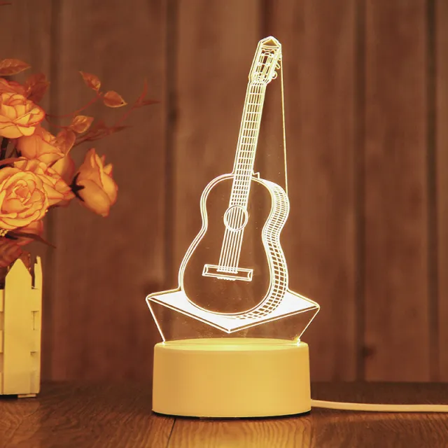 Creative 3d night light Guitar - Shop at LoveMi