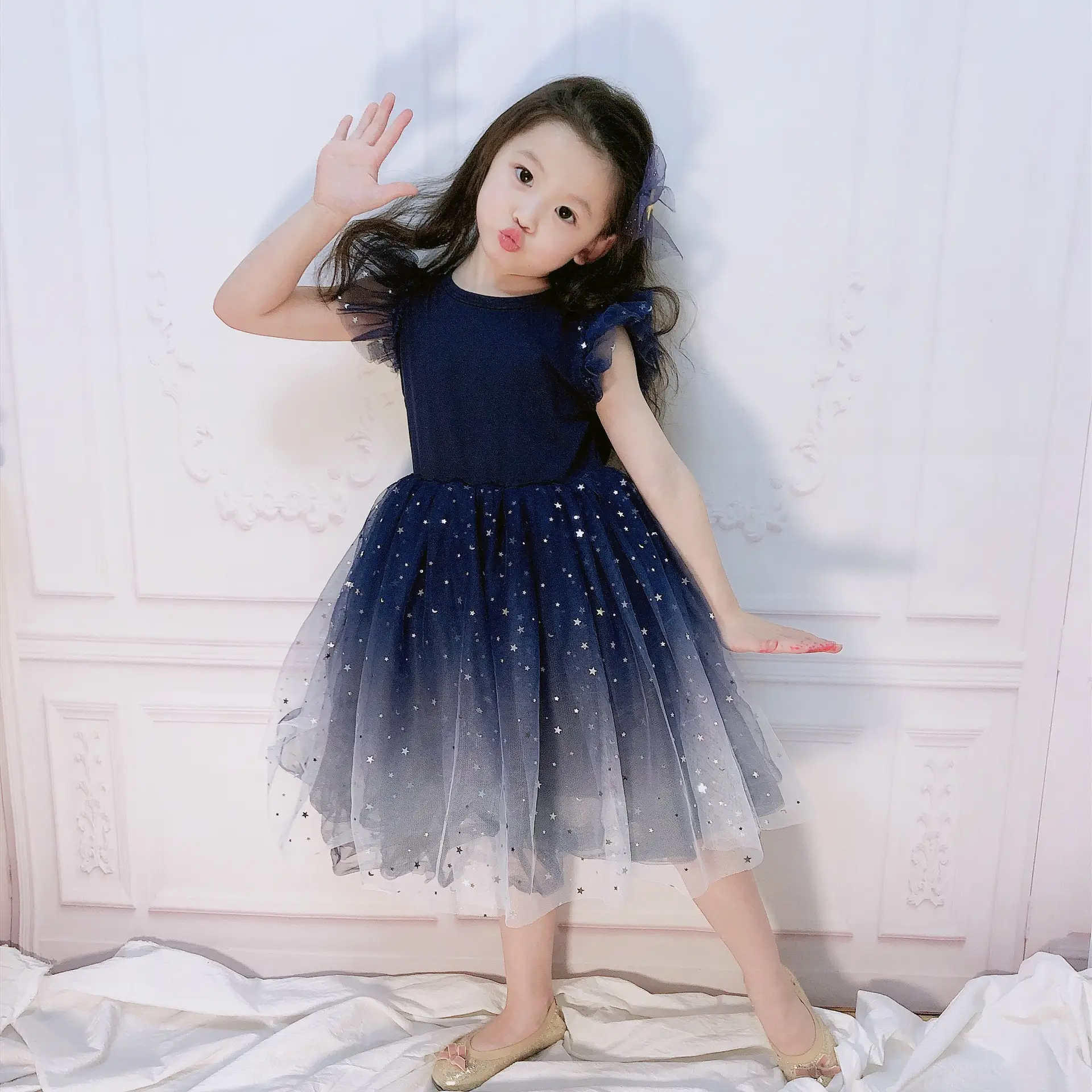 ins gauze skirt fluffy princess dress