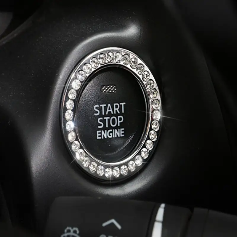 Air conditioning knob with diamond decoration
