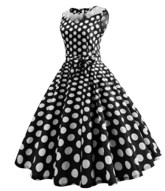 Mesh stitching big dress