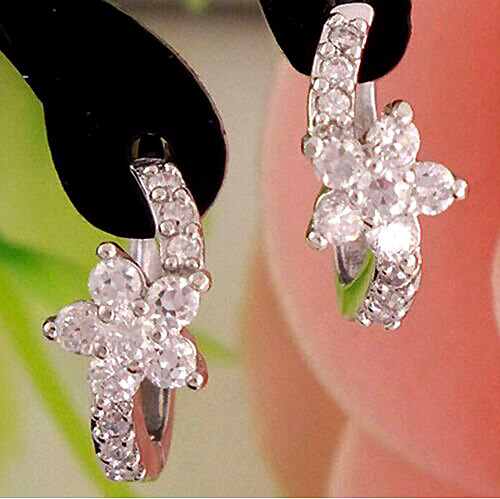 Temperament Korean style zircon earrings