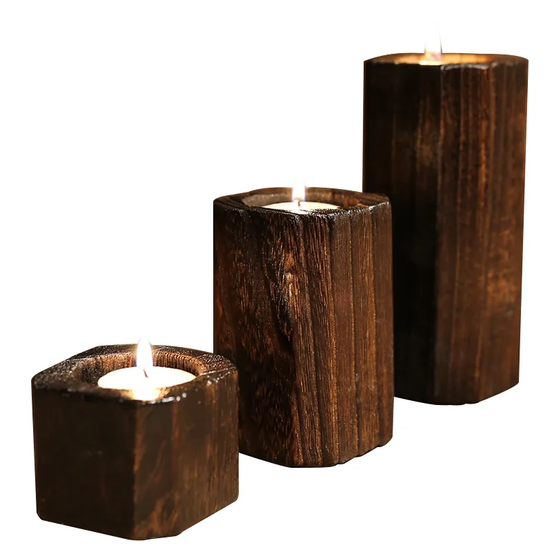 Solid wood candle holder – image 4