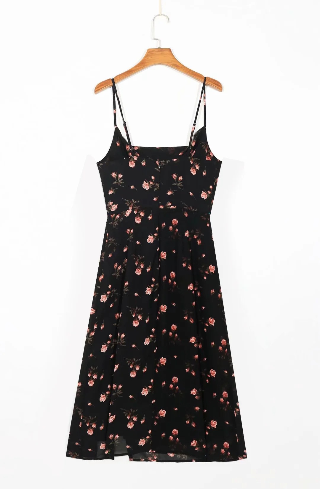 Printed suspender dress