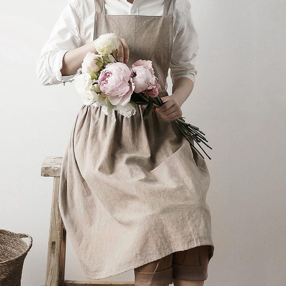 Nordic Simple Florist Apron Cotton Linen