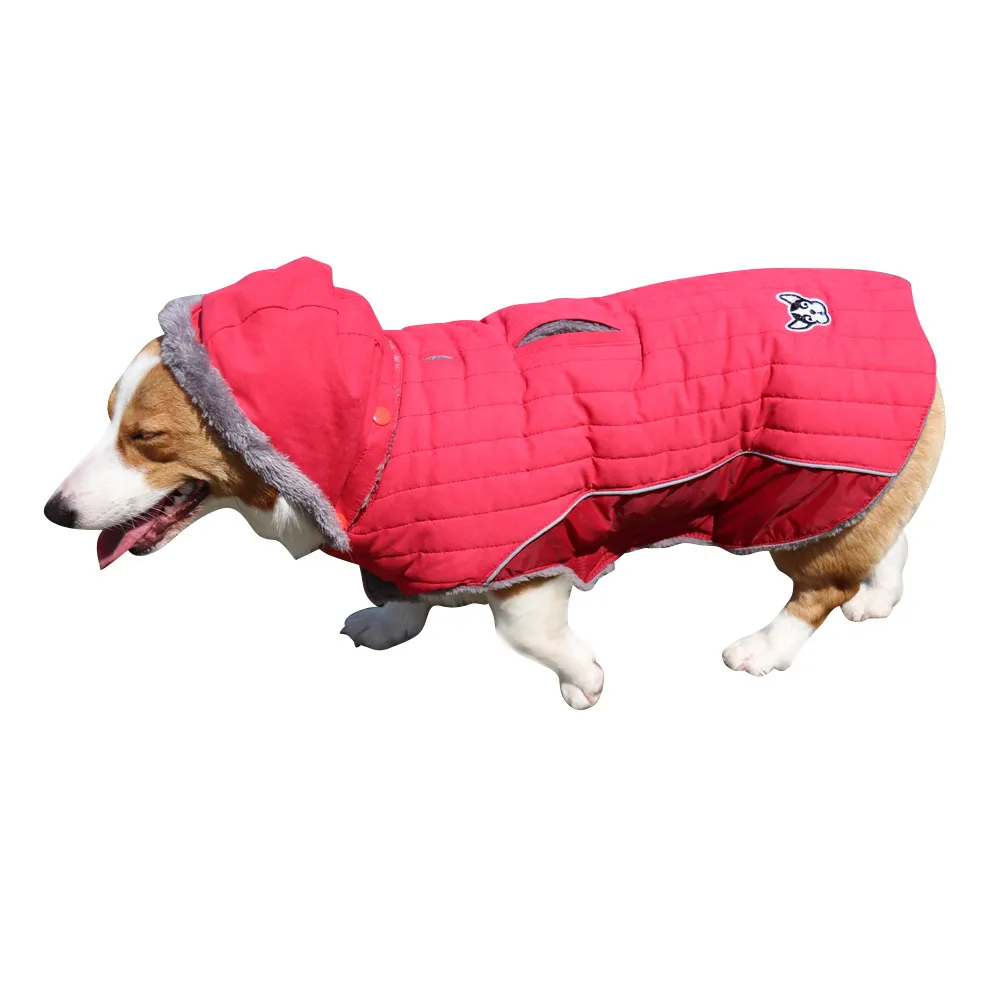 Removable Ca P To Thicken Pet Clothes - Red