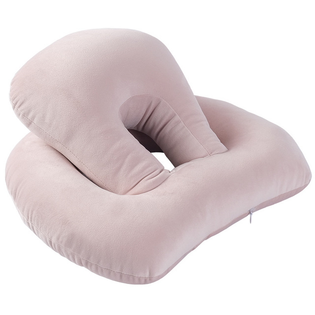 U Shaped Desk Nap Pillow Neck Supporter Seat Cushion Headrest Travel Neck Pillow With Arm Rest 