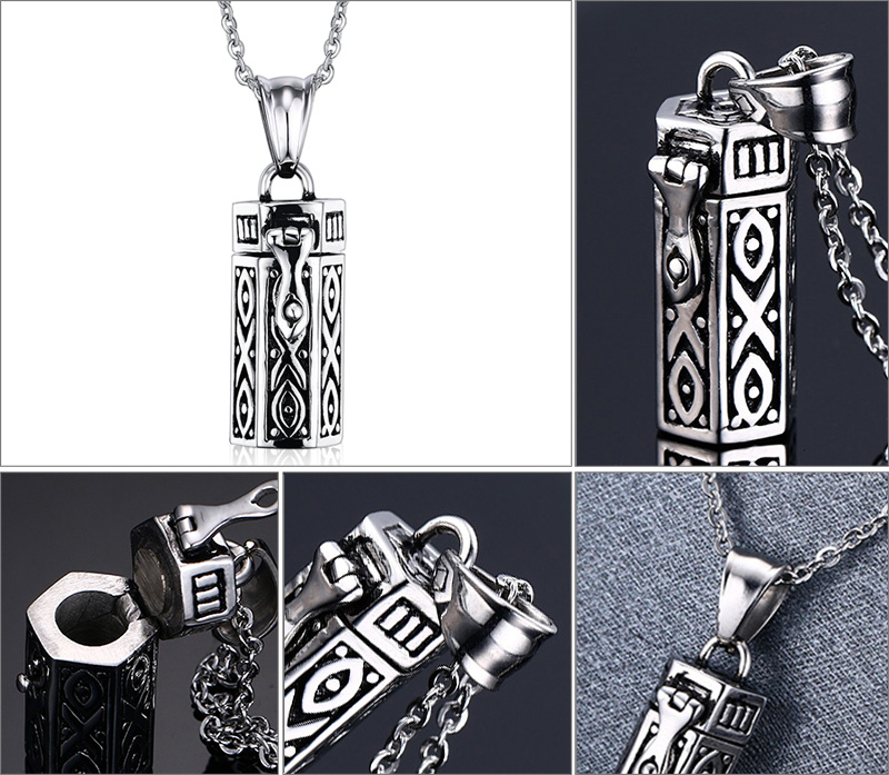 Stainless steel ashes pendant