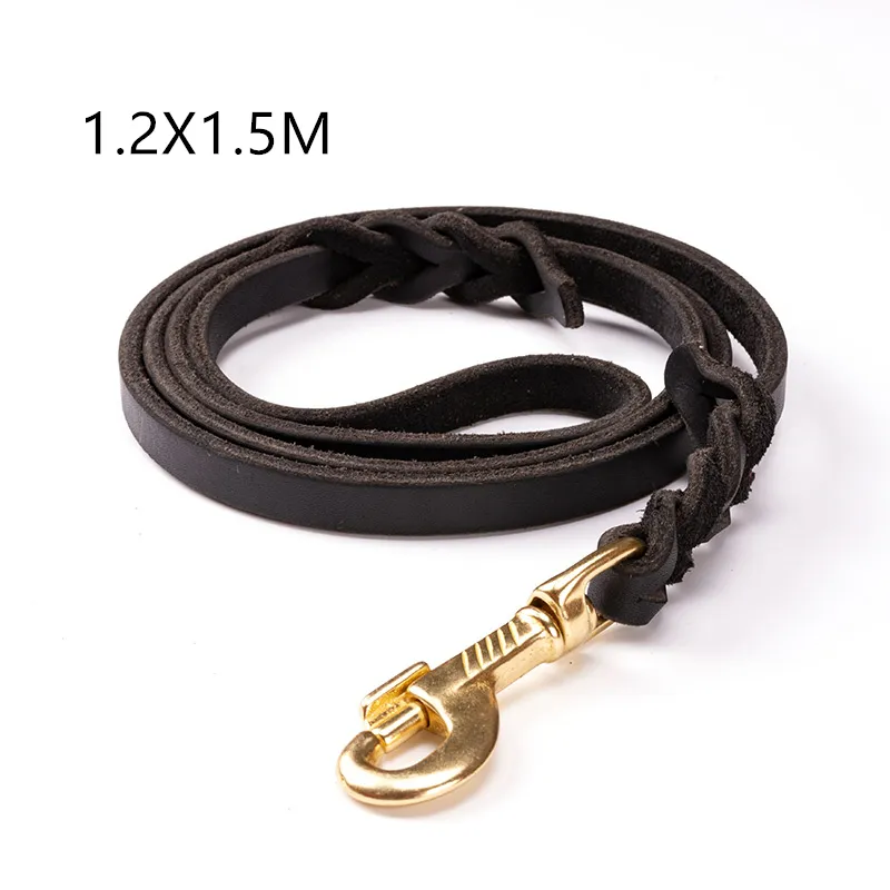The first layer of leather dog leashes