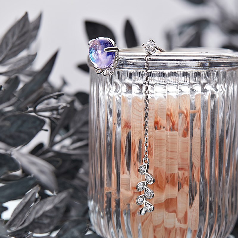 Ruxia flower earrings female sterling silver simple