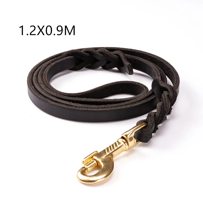The first layer of leather dog leashes
