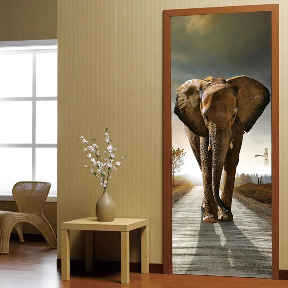 Waterproof 3D creative door sticker