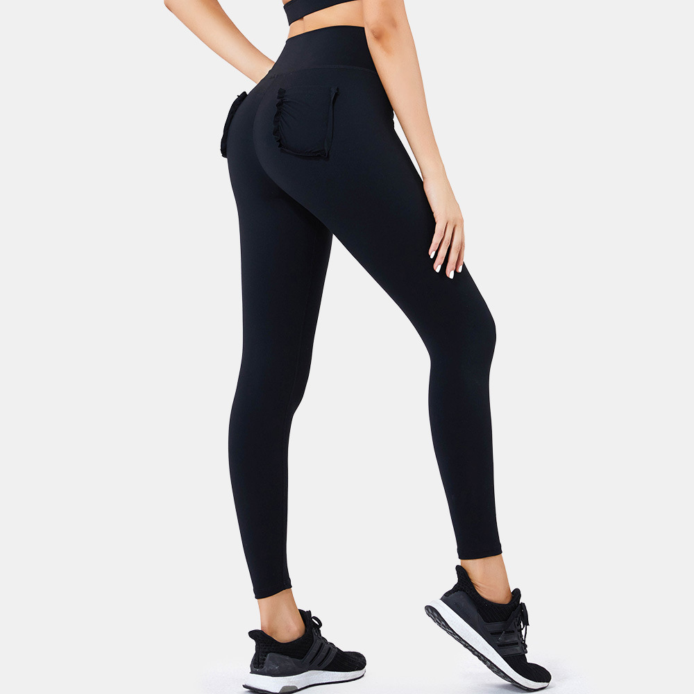 High Waist Cropped Sports Pants, picture 4 of 5