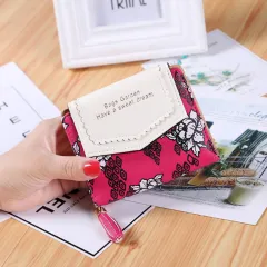 Ladies wallet women long tassel zipper bag - Red - View 1