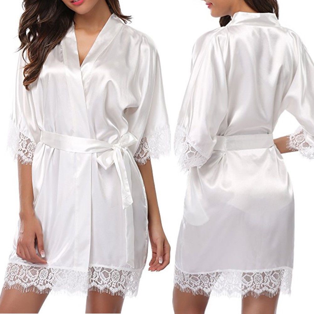 Title 3, Mesh Spandex Wedding Bride Bridesmaid Robe