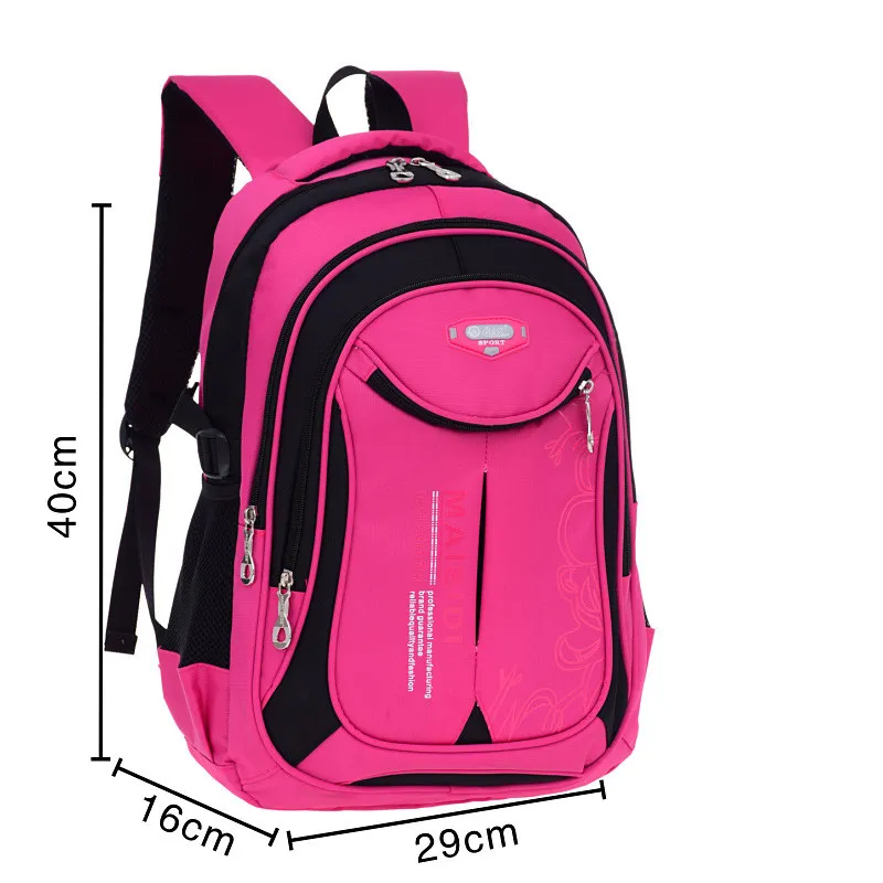 Children's lightweight waterproof schoolbag - Rose