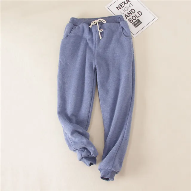 Autumn Women Gym Sweatpants Denim Blue - Shop at LoveMi