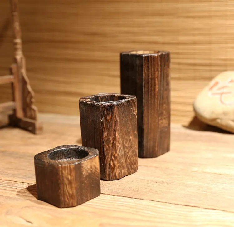 Solid wood candle holder – image 2
