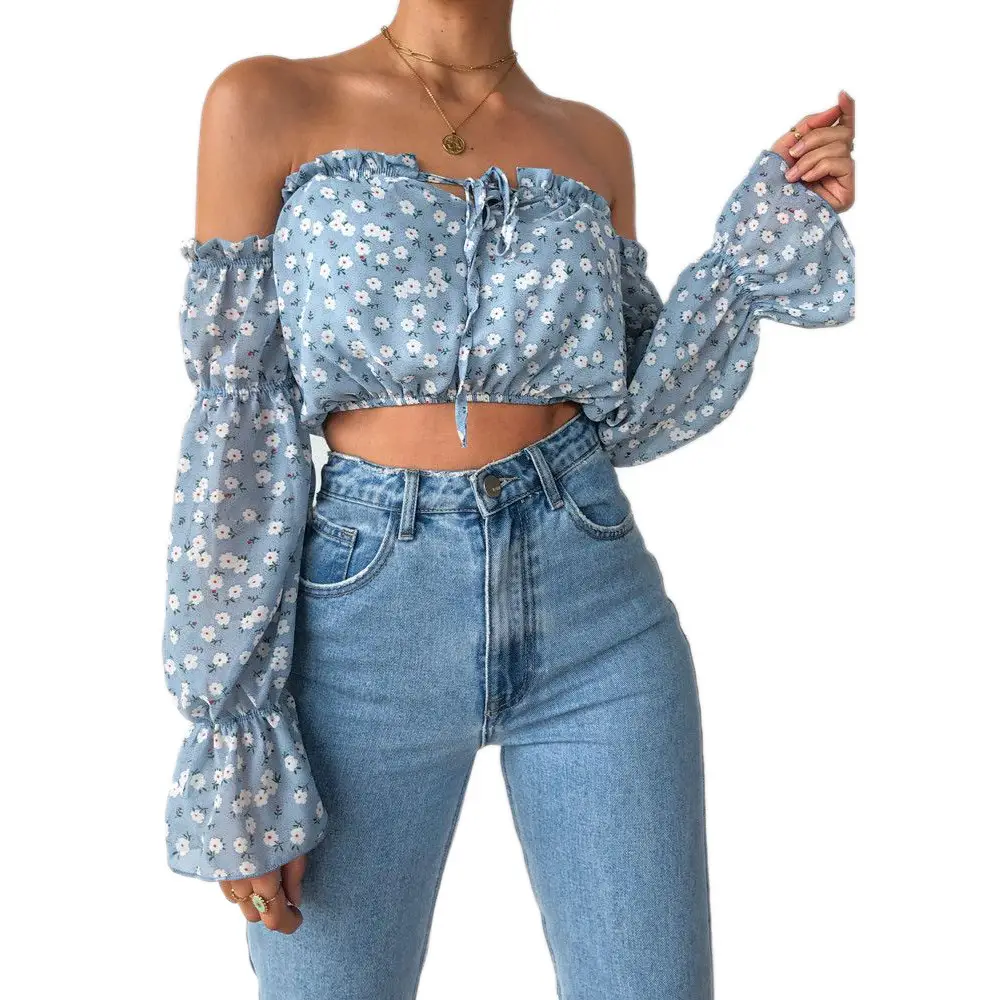 Floral print chiffon shirt