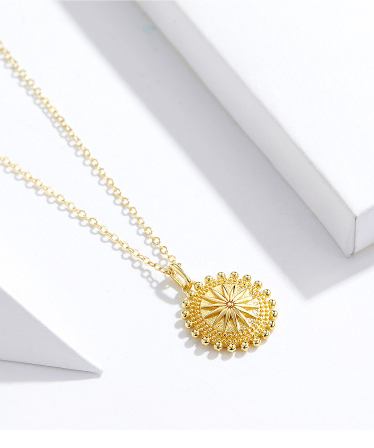 Ladies awn star s925 silver necklace