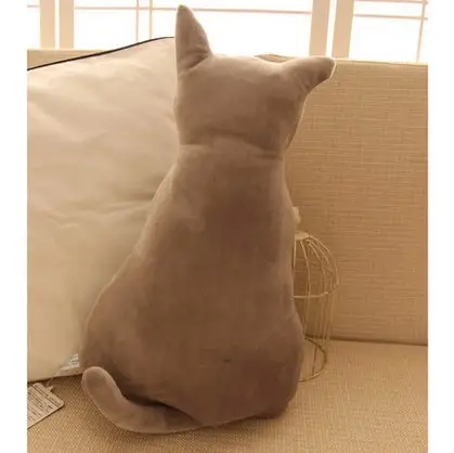 Cat back view pillow