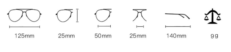 Title 1, Rimless trendy sunglasses