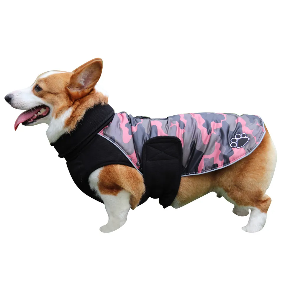 Knitted reversible pet clothes - Camouflage
