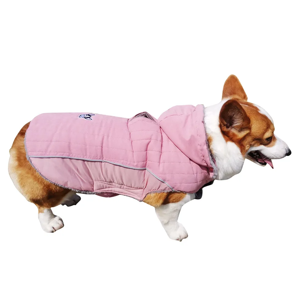 Removable Ca P To Thicken Pet Clothes - Pink