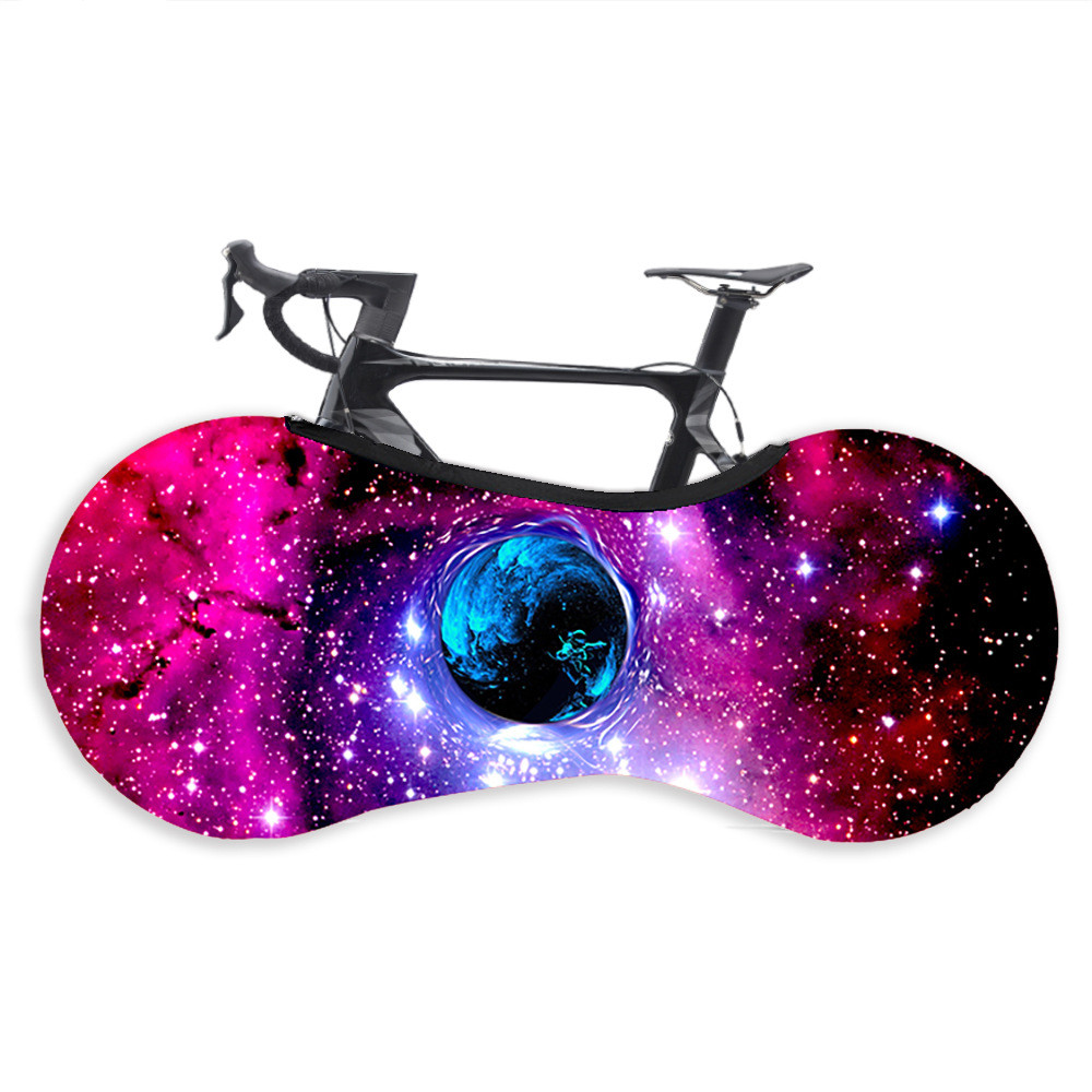 Semi-covering elastic dust cover for bicycle