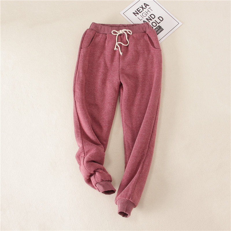 Autumn Women Gym Sweatpants Wine - Shop at LoveMi