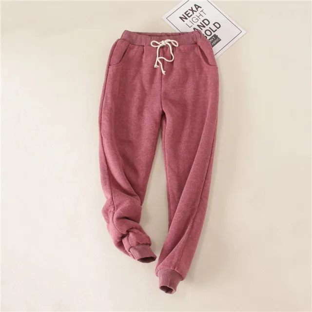 Autumn Women Gym Sweatpants Wine - Shop at LoveMi
