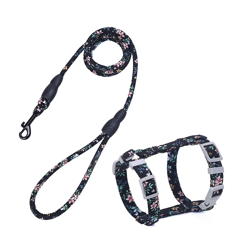 Cat I-shaped chest harness - Black